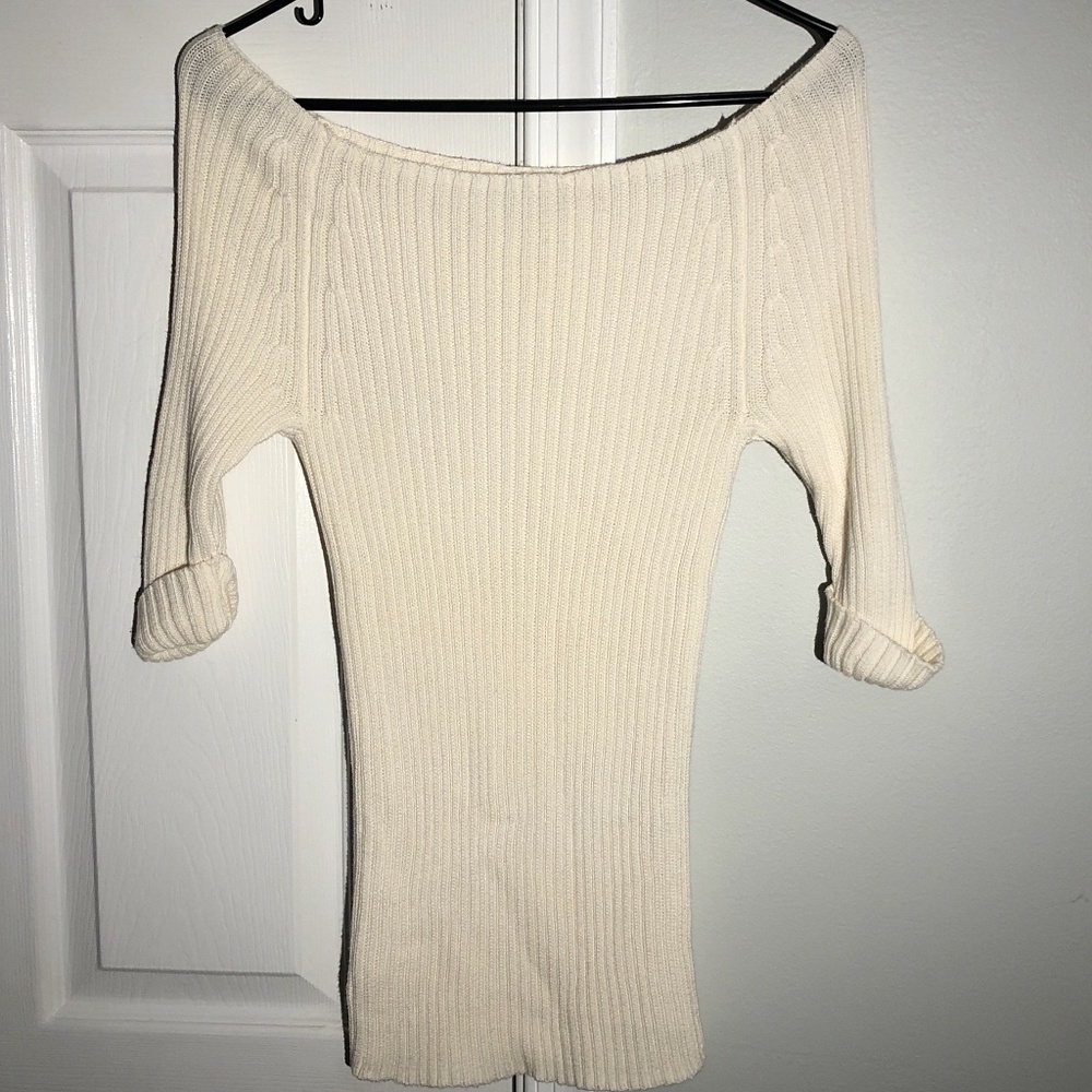 Banana republic Off the Shoulder Women’s white sweater